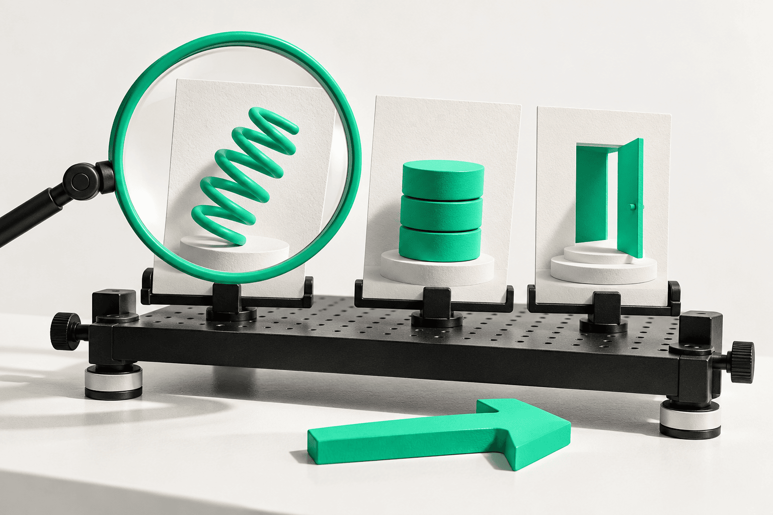 Three different advertising concepts on a testing bench, emphasizing meaningful creative comparisons rather than cosmetic variations.